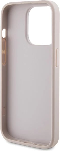 Mbështjellës Guess 4G Metal Gold Logo për iPhone 15 Pro, Rozë Mbështjellës Guess 4G Metal Gold Logo për iPhone 15 Pro, Rozë