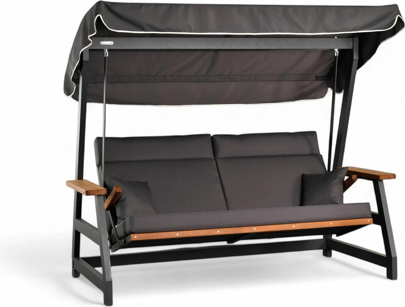 Karrige lëkundëse treshe për kopsht, ngjyrë antracit, Skye Decor Nova 2400