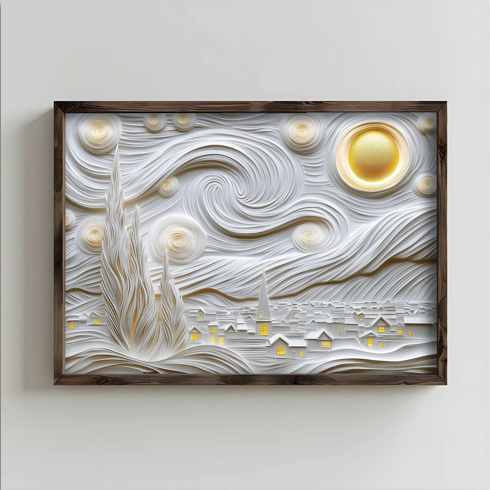 Pikturë dekorative me kornizë MDF, Wallity, TUN124-XL, shumëngjyrëshe, 50x70x3.5cm