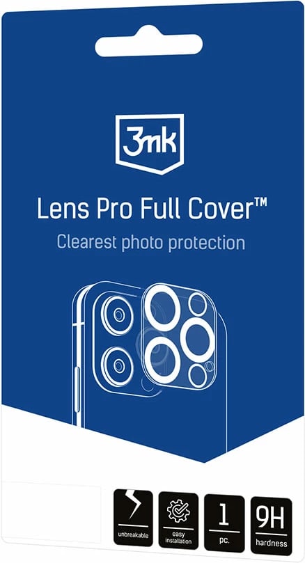 Mbështjellës xhami për kamerë 3mk Lens Pro Full Cover për iPhone 14 Pro/14 Pro Max