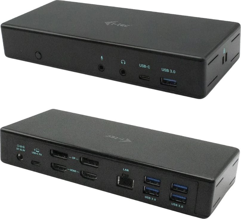 Stacion dokimi i-tec C31QUATTRODOCKPD, USB-C Quattro Display, Power Delivery 85 W, i zi