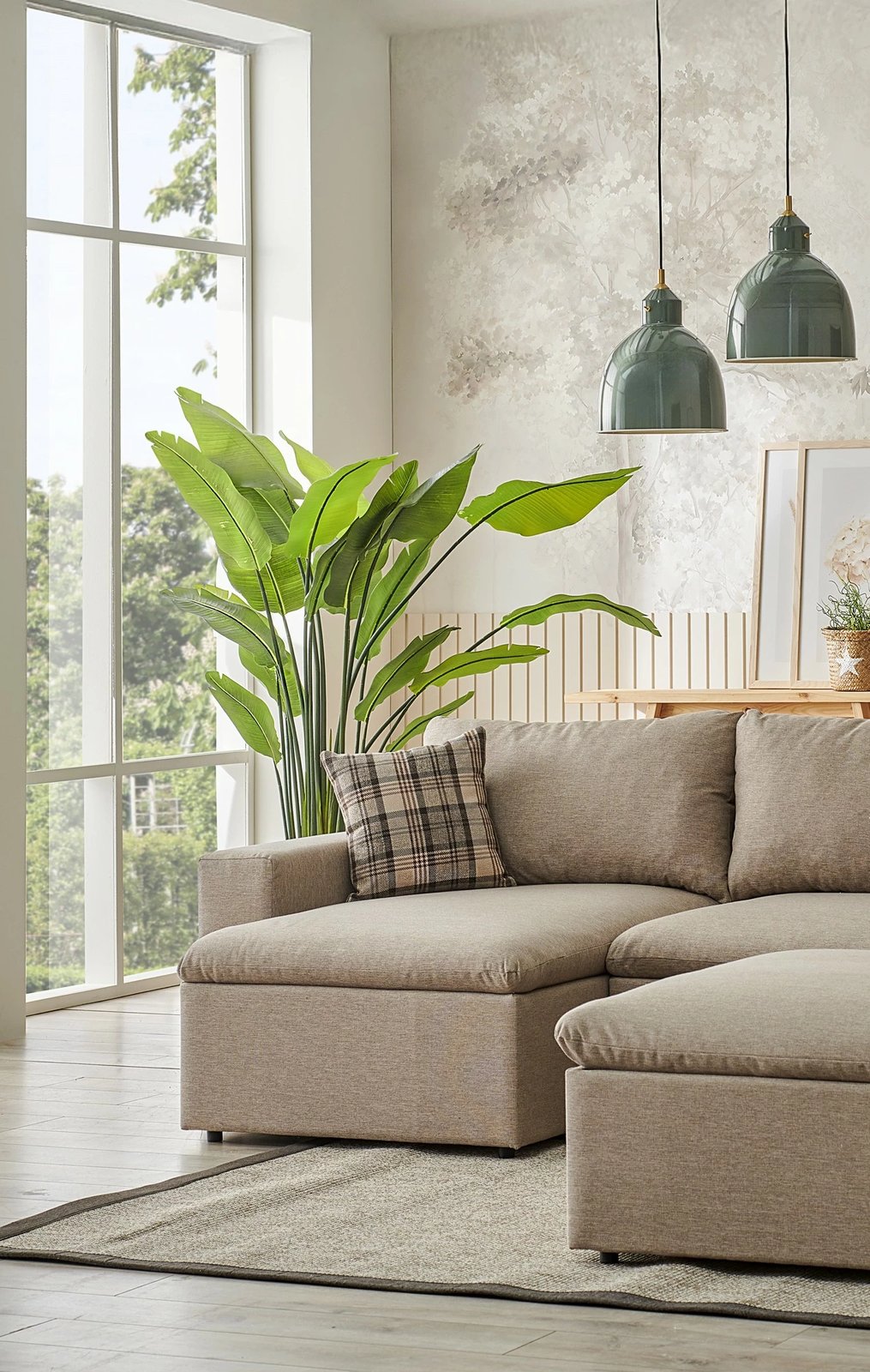 Kënd divan Atelier del Sofa, Flov, ngjyrë krem