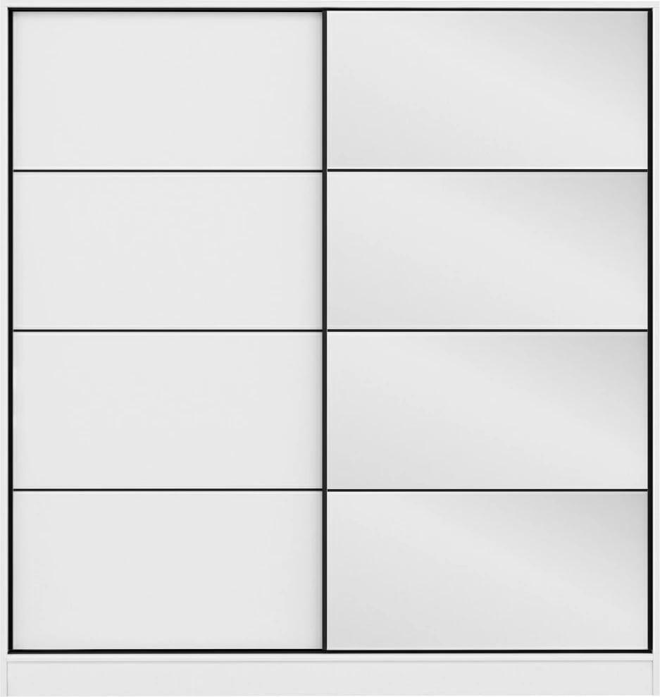 Dollap Hanah Home, Kale - 3157, ngjyrë e bardhë, 180x190x52cm