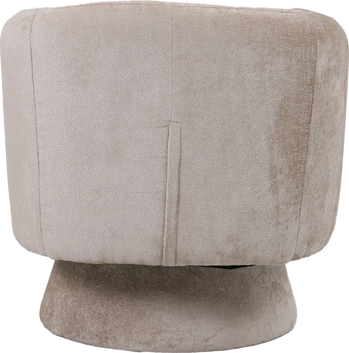 Karrige rrotulluese kreslo, stof krem, 78x81x77cm