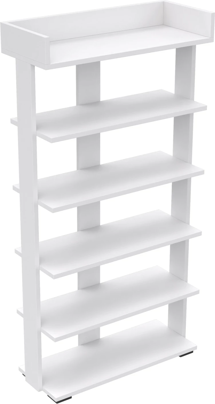 Raft këpucësh RIBBER FH18191.01 melaminë ngjyrë bardhë 73x30x142H cm