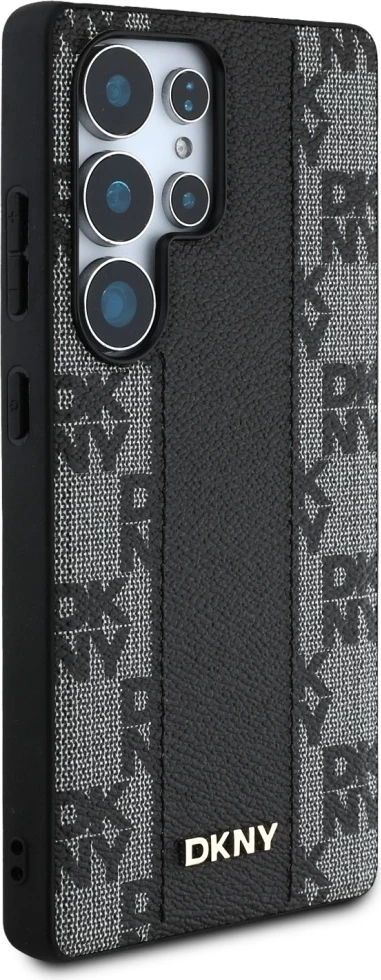 Mbështjellës DKNY për Samsung Galaxy S25 Ultra, lëkurë, MagSafe, i zi