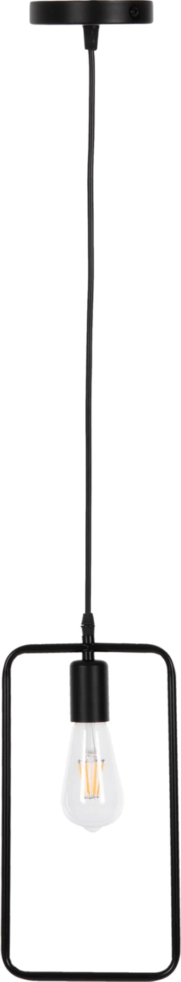 Llambë varëse tavani, metal i zi, drejtkëndëshe, FH4097, 17,5x133H cm