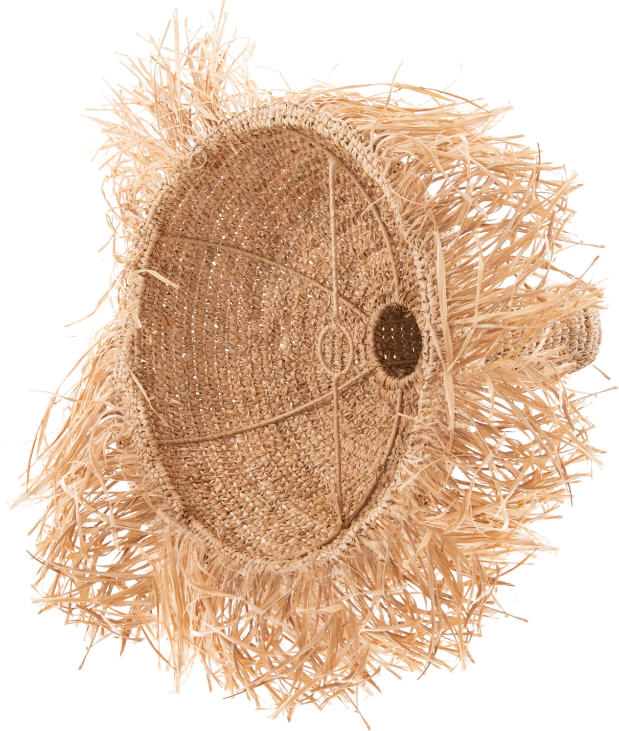 Set llambë varëse tavani, litar dhe fibra gjethe palme të thata, FH11924, Φ52.5Χ160H cm