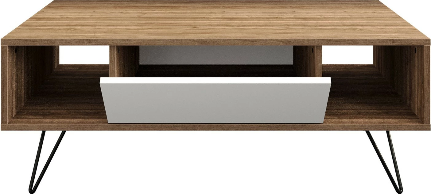 Tavolinë kafeje Hanah Home, Mistico, ngjyrë arre dhe e bardhë