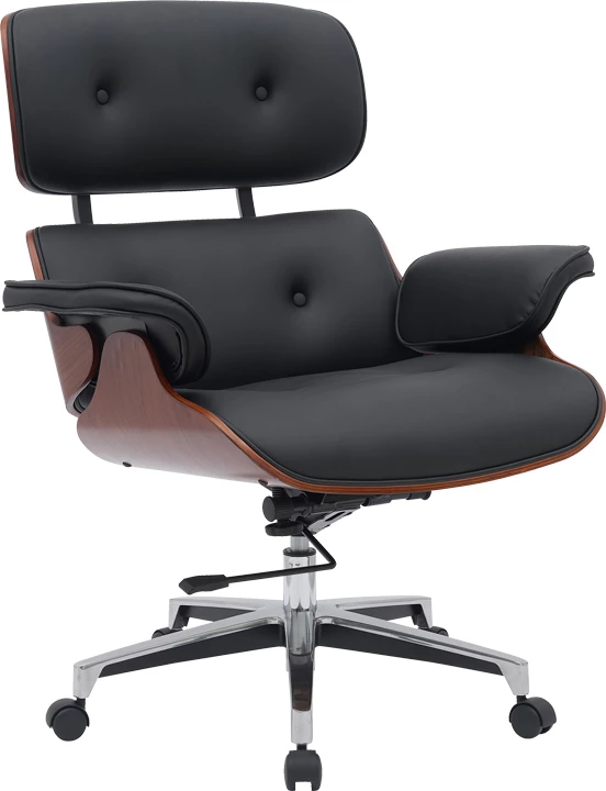 Karrige për zyre Kobane, e zezë/dru