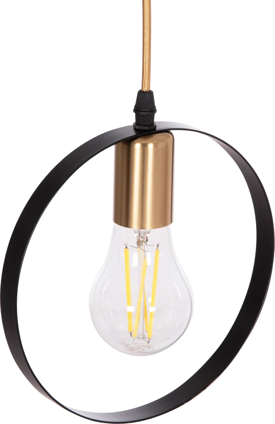 Llambë tavani varëse KRENT, e zezë-ari, FH7425.11, 20x4x125cm