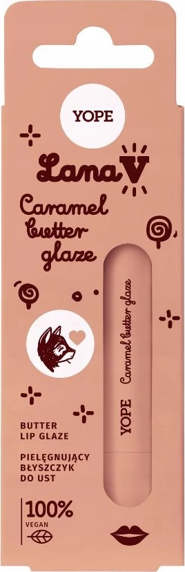 Lip gloss për femra Yope Lana V Lip Glaze Caramel Butter 8ml
