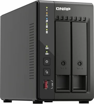 Server NAS QNAP TS-253E-8G, 2-bay/2 disqe, 8GB RAM, 2x 2.5GbE, i zi