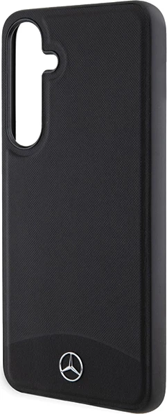 Mbështjellës Mercedes Leather Textured & Plain MagSafe për Samsung Galaxy S24, i zi