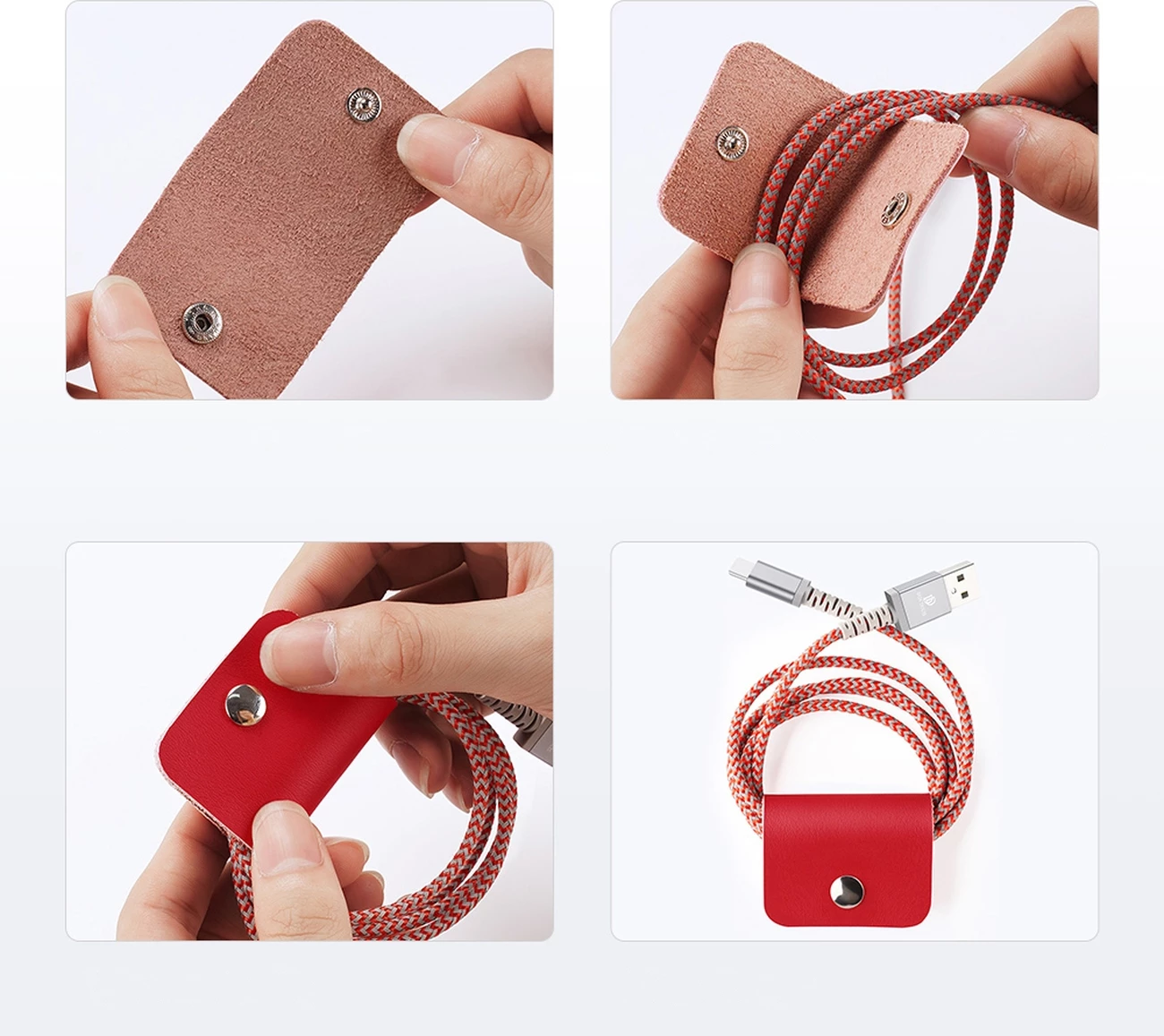 Mbështjellës Dux Ducis Hivo për iPhone 14 Plus, lëkurë natyrale, me xhepa dhe mbrojtje RFID, Kuq