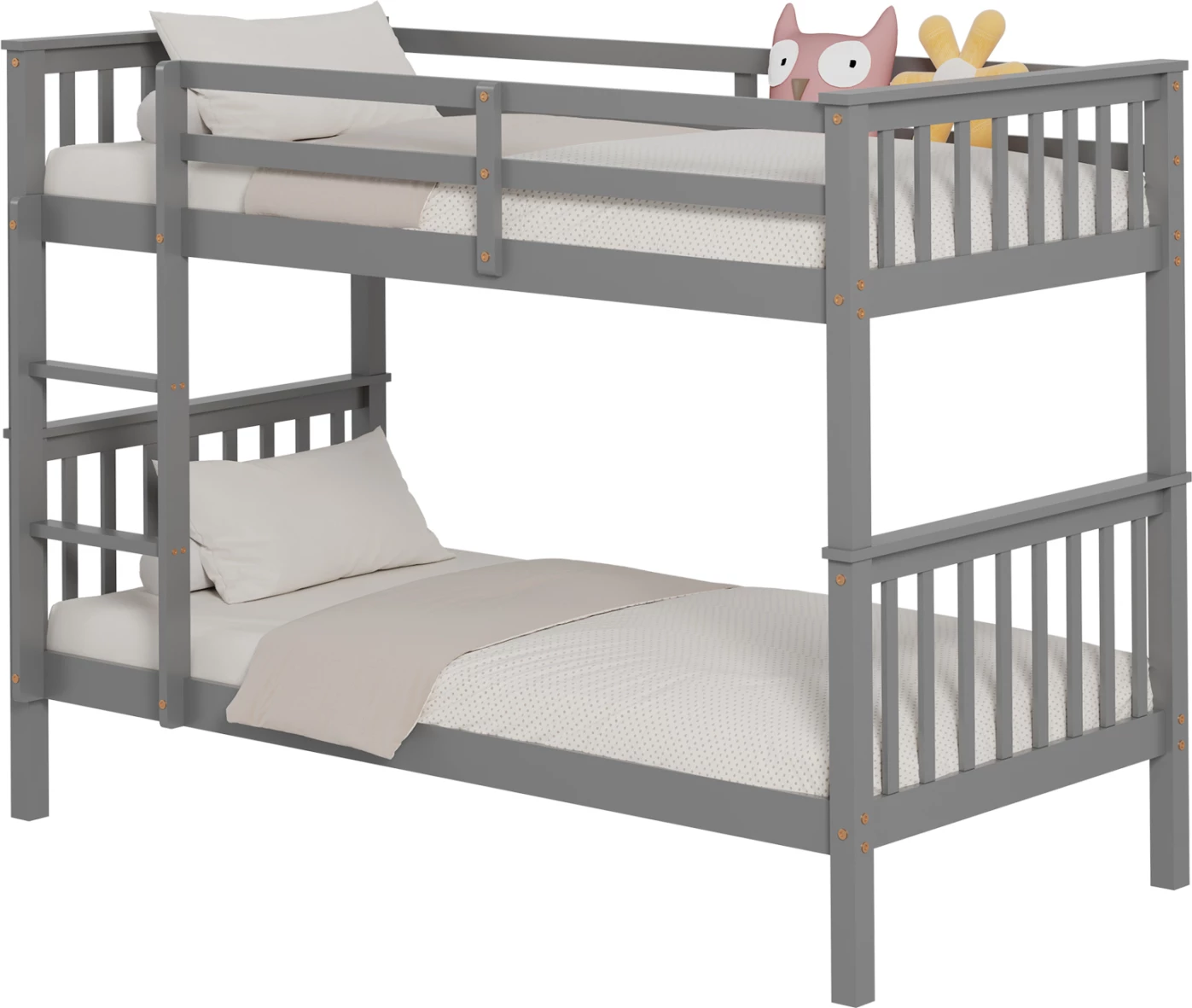 Krevati marinari për fëmijë LANTAI FH682.05 dru pishe ngjyrë gri pa dyshekë 190x90cm