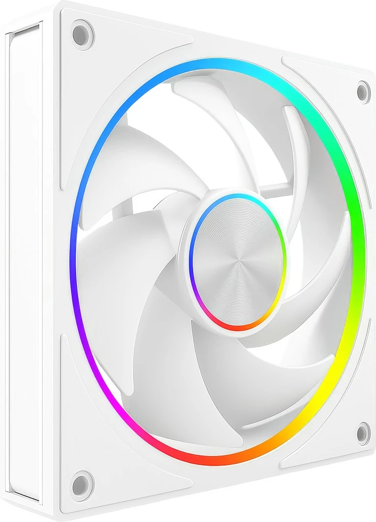 Ventilator kasë kompjuteri, MODECOM, VOLCANO LOOP 120 ARGB FAN-LOOP-120S-ARGB-200, 120 mm 4-pin ARGB, i bardhë