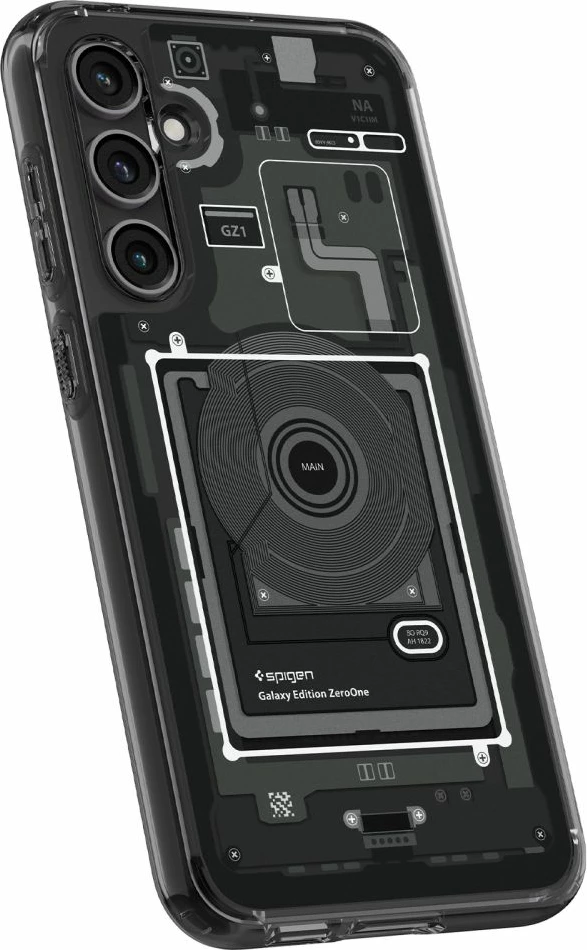 Mbështjellës Spigen Ultra Hybrid për Samsung Galaxy S23 FE, Zero One Pattern, Gri e errët