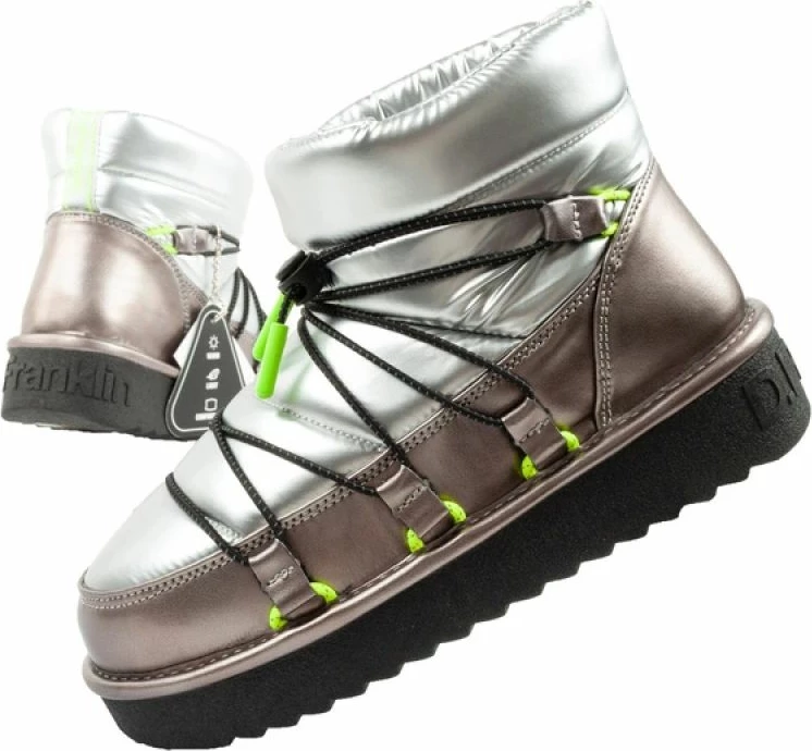 Çizme dimri për femra D.Franklin, argjendi