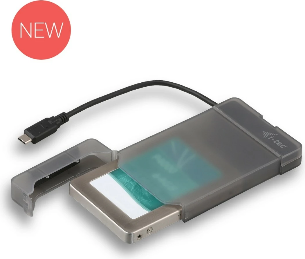 Kasë e jashtme i-tec MySafe USB-C 3.1 Gen. 2 për 2.5" SATA HDD/SSD, e zezë