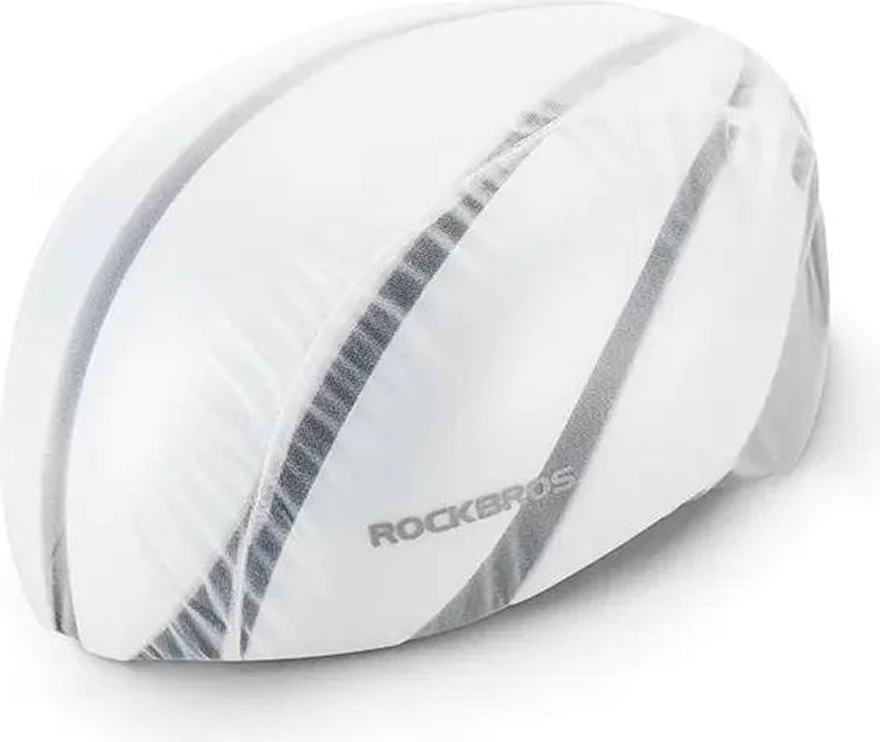 Mbulesë shiu për helmetë biçiklete Rockbros 20001W, e bardhë