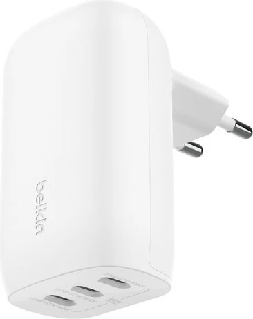 Karikues Belkin WCC002VFWH, 67W, 3 porta USB Type-C, i bardhë