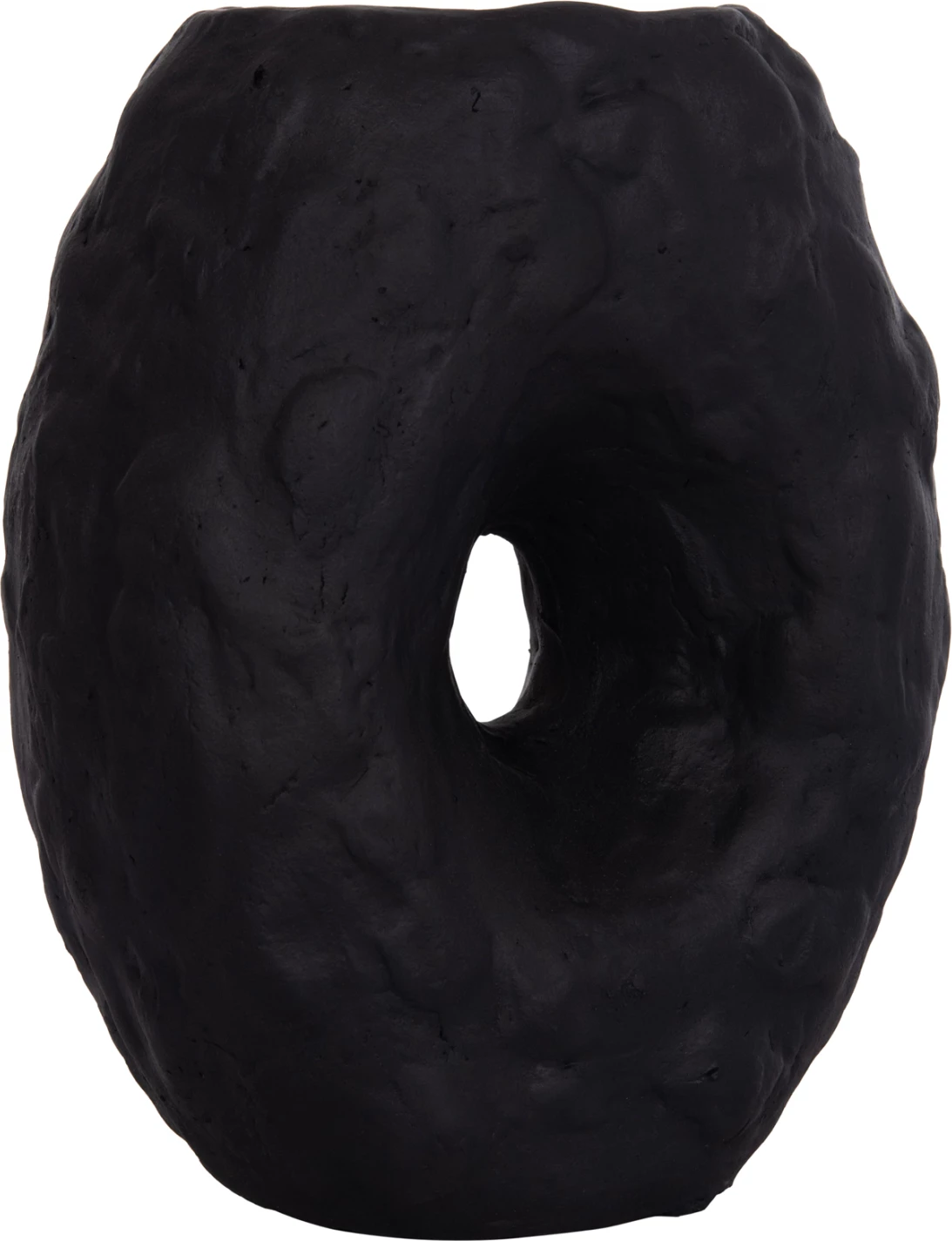 Vazo dekorative tavoline NAMENTIS, terrakotë, ngjyrë e zezë, FH4673.01S, 22x13x28cm