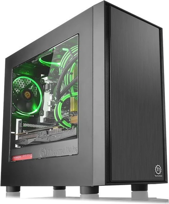 Kasë Thermaltake Versa H17, Midi Tower, Micro ATX/Mini ITX, e zezë