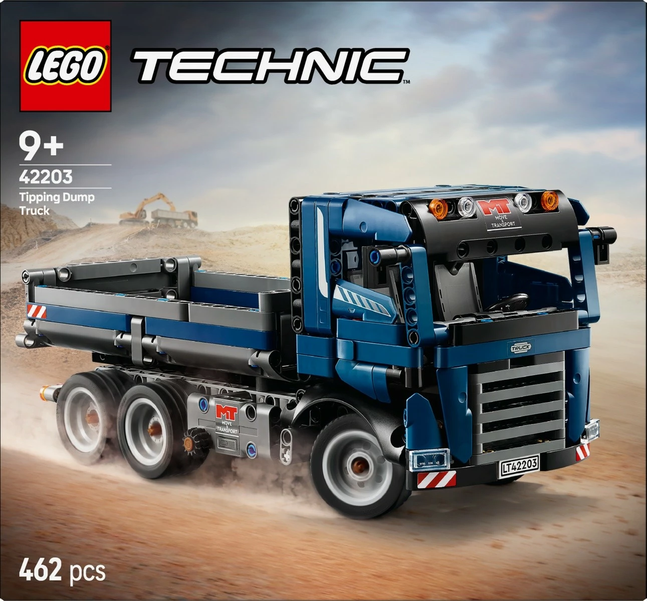 Set LEGO Technic Tipper Truck 42203, 462 pjesë, Blu