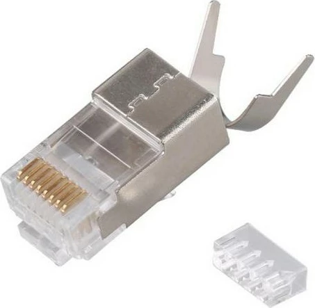 Steker rrjeti EQUIP Cat.8 RJ45, set 50 copë, i mbrojtur, gri