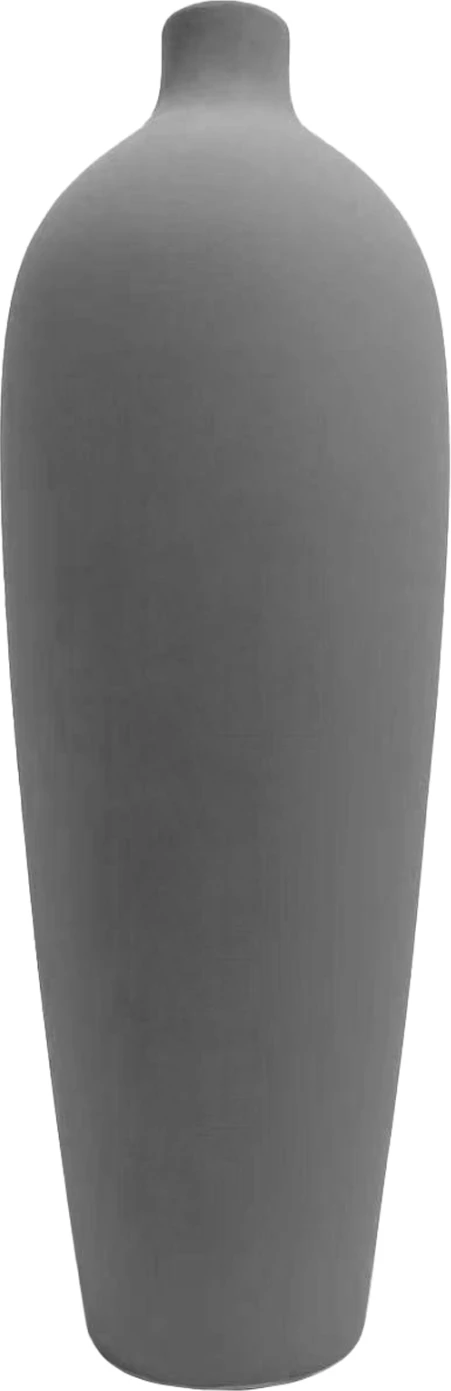 Dekor tavoline prej qeramike, gri mat, FH4624.03, Φ24x70Hcm