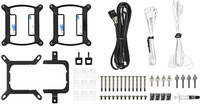 Ftohës me ujë Thermaltake TH360 V2 Ultra ARGB, 3 ventilatorë, ekran LCD, 360mm, kaltër