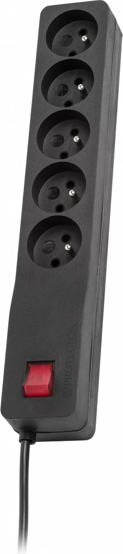 Prizë me mbrojtje nga mbingarkesa Lestar ZX 510, 5 dalje, 2.5m, e zezë