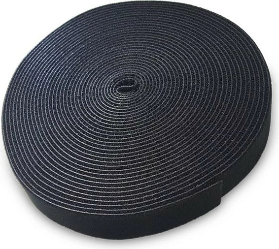 Organizues kabllosh Savio OC-01/B, shirit Velcro, 10m, i zi