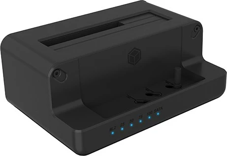 Docking station IcyBox IB-2914MSCL-C31 për SSD/HDD 2.5''/3.5'' dhe M.2 NVMe, e zezë
