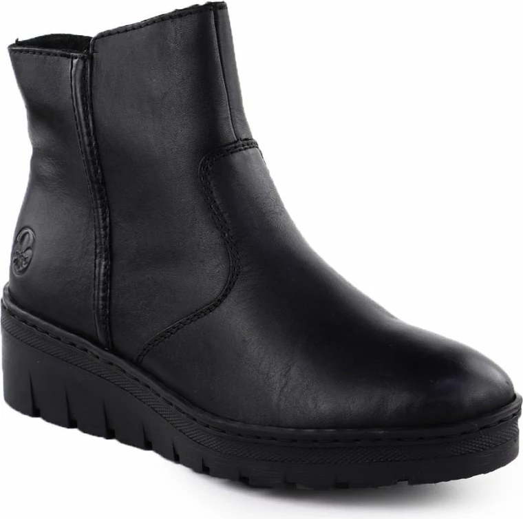 Çizme me platformë Rieker për femra, të zeza