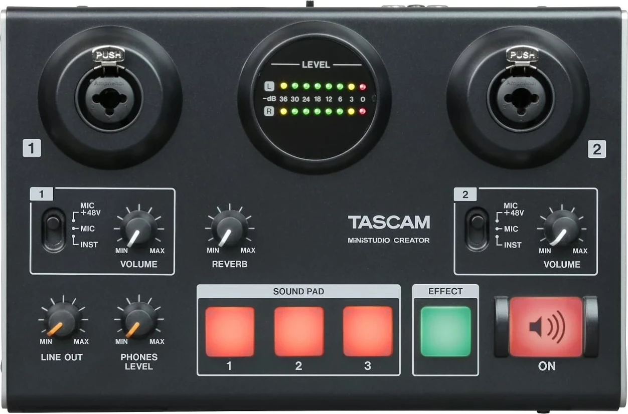 Audio interface TASCAM US-42B MiniStudio Creator, i zi