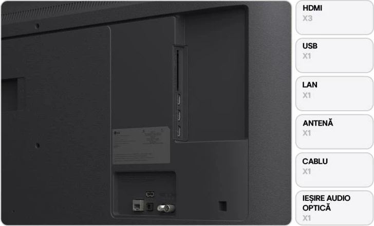 Televizor LCD smart, LG, 43UA74003LB (LG43UA74003LB), 43" UHD 4K, webOS AI