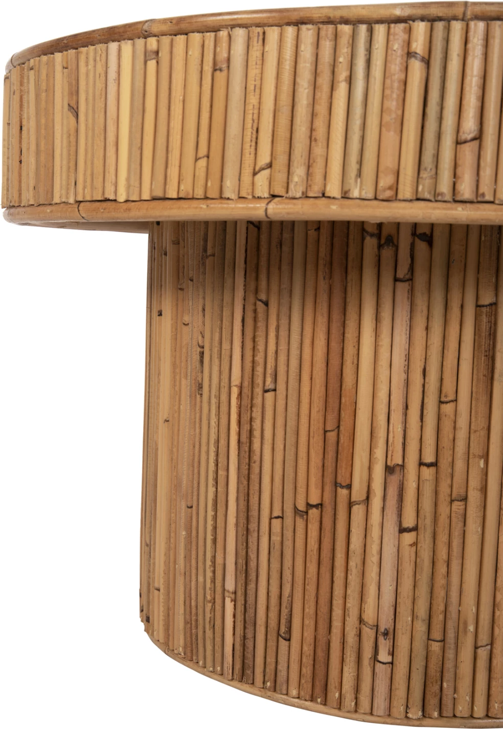 Tavolinë kafeje, sipërfaqe ovale, GATSBY, ngjyrë natyrale, FH9870, 110x59x39H cm