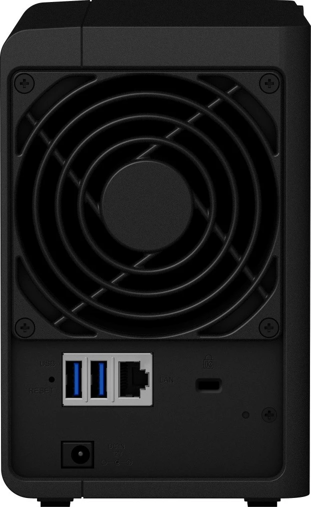Kasë NAS Synology DS223, 2x HDD/SSD, 2GB RAM, 4x1.7GHz, 1xGbE, 3xUSB, e zezë