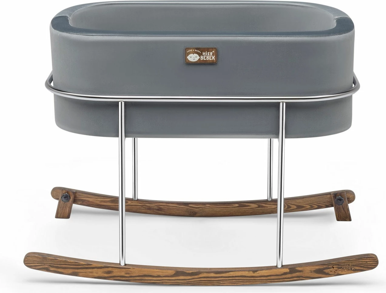 Djep Skye Decor, metal, ngjyrë gri, krom