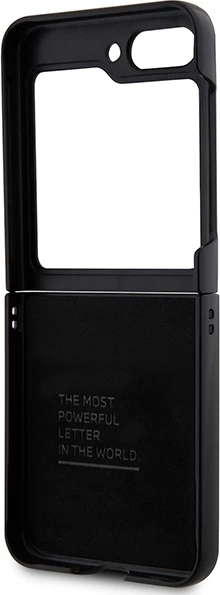 Mbështjellës BMW Leather Carbon për Samsung Galaxy Z Flip 5, i zi