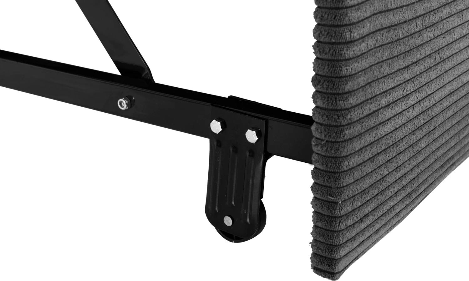 Kënd divan-shtrat me hapësirë ruajtëse ALDO FH3276.02R pëlhurë antracit 256x91-159x87Hcm