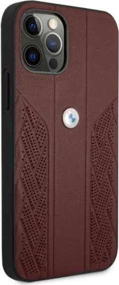 Mbështjellës BMW BMHCP12MRSPPR për iPhone 12/12 Pro 6.1", lëkurë, i kuq