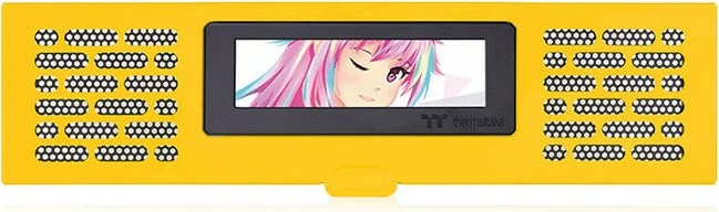 Panel LCD kasë Thermaltake The Tower 200 Bumblebee, verdhë