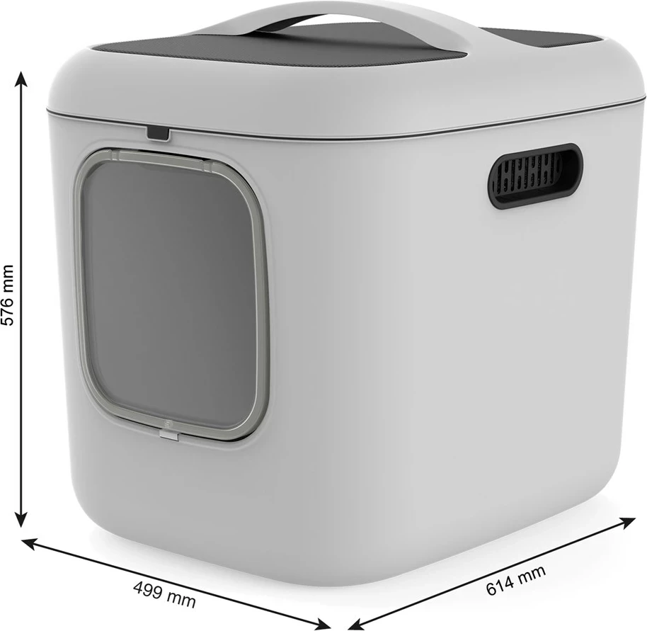 Kuti për mbeturina mace Rotho Biala XL, e bardhë