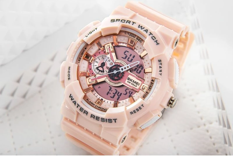 Orë dore për femra Skmei, rozë