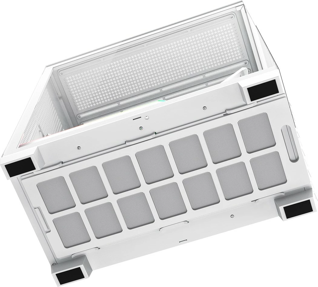 Kasë MODECOM VOLCANO STELLAR PLUS AT-STELLAR-PLUS-NF-0000-20 Midi Tower ATX ARGB Tempered Glass USB-C e bardhë