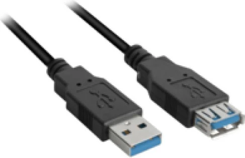 Kabllo USB 3.0 zgjatues SHARKOON 1m e zezë