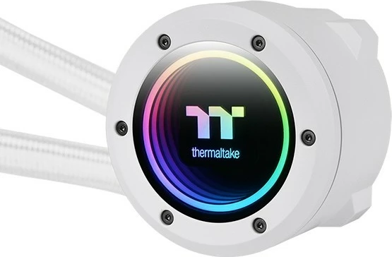 Komplet ftohës me lëng Thermaltake TH420 V2 ARGB, 84.32 cfm, Bardhë